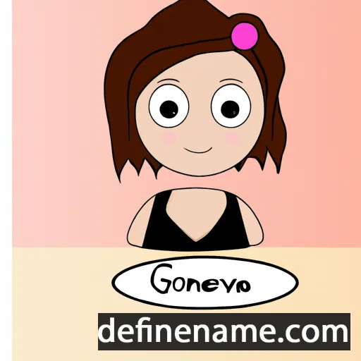 Genovéva cartoon