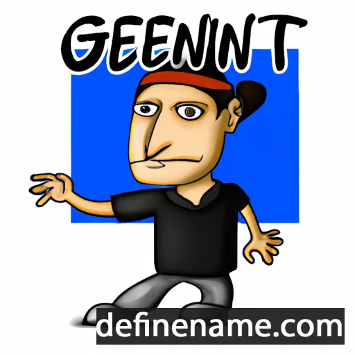 cartoon of the name Genti