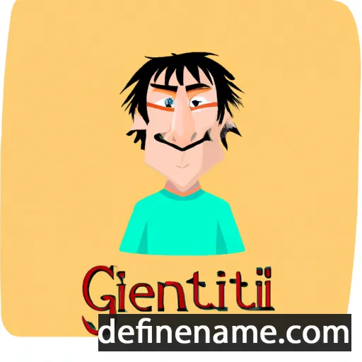 cartoon of the name Gentile