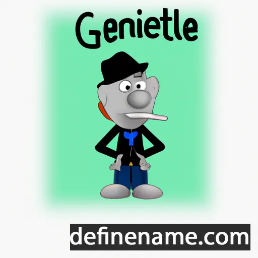 cartoon of the name Gentilee