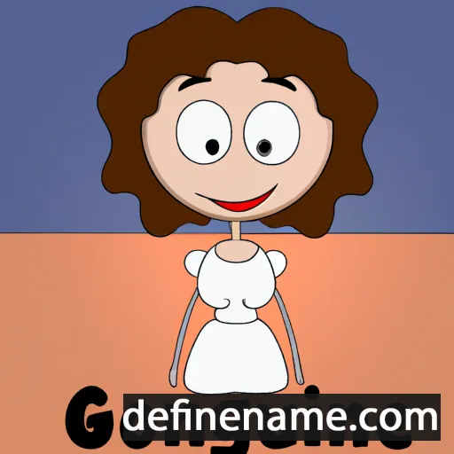 cartoon of the name Georgiane