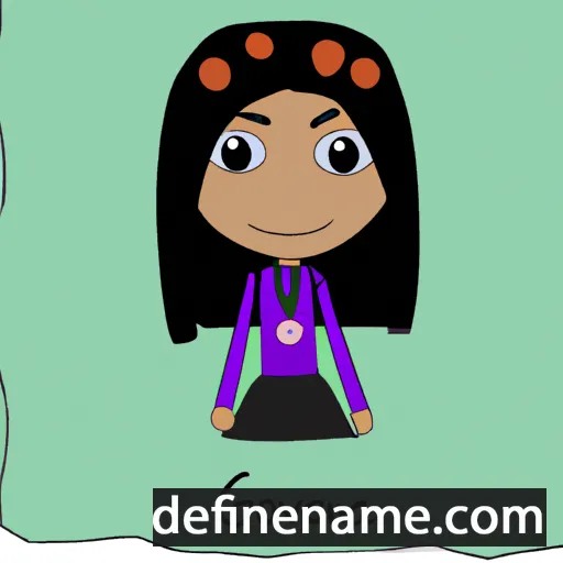 cartoon of the name Geovana