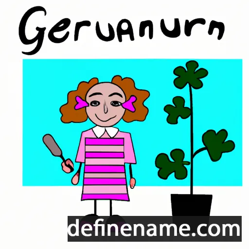 Geranium cartoon