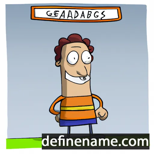 cartoon of the name Gerardas