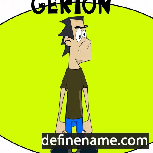 cartoon of the name Gerion