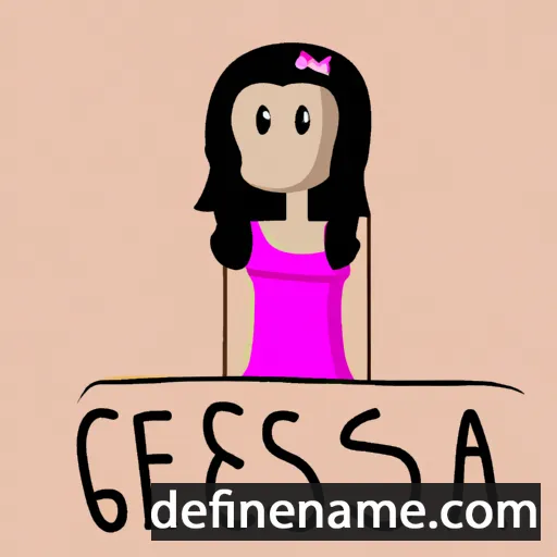 Géssica cartoon