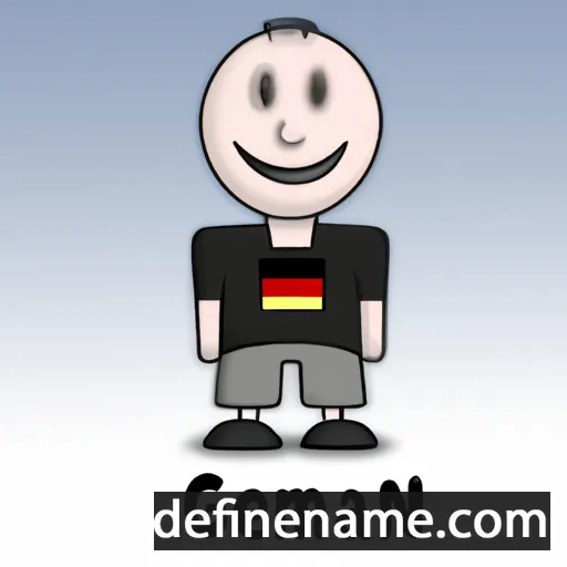 cartoon of the name German