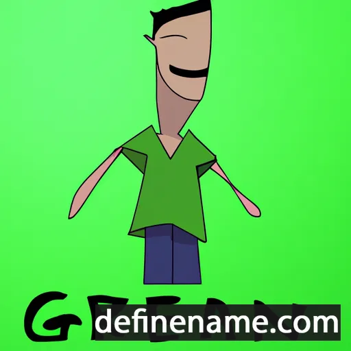 cartoon of the name Gerren