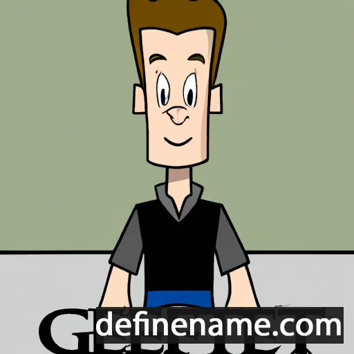 cartoon of the name Gerrett