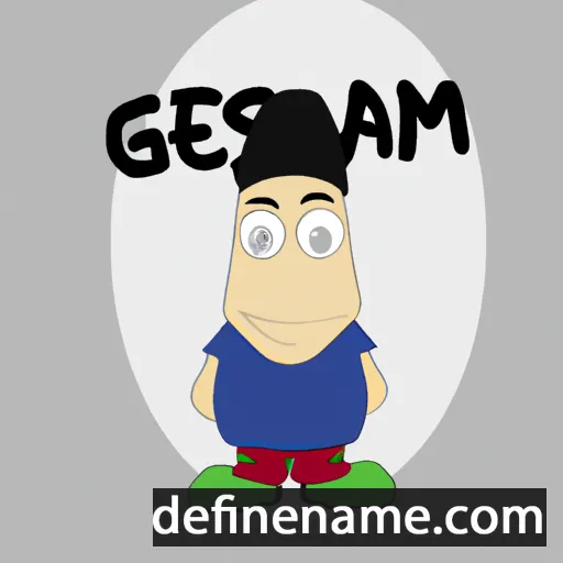 cartoon of the name Gersam