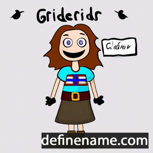 cartoon of the name Gerður