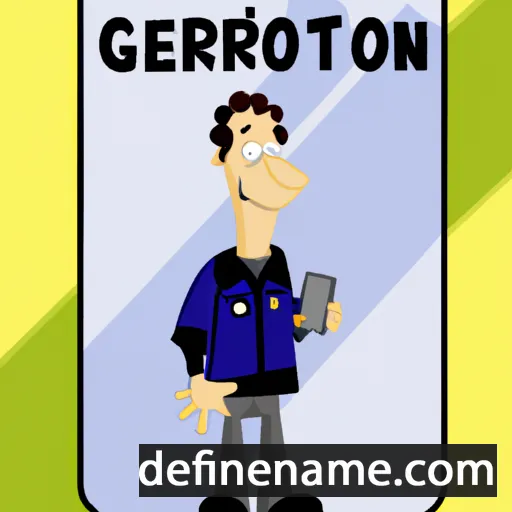 cartoon of the name Gerton