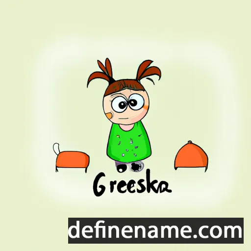 cartoon of the name Geruška