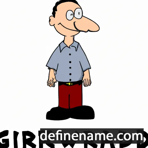 cartoon of the name Gerwald