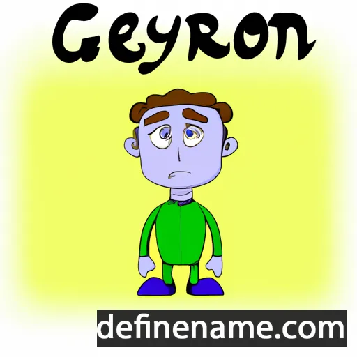 cartoon of the name Geryon