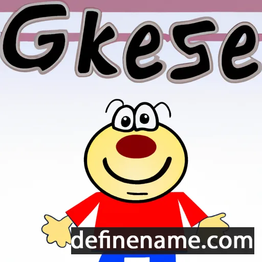 cartoon of the name Geseke