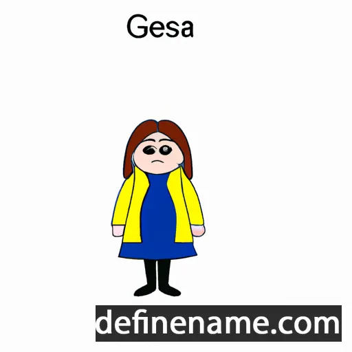 cartoon of the name Gesina