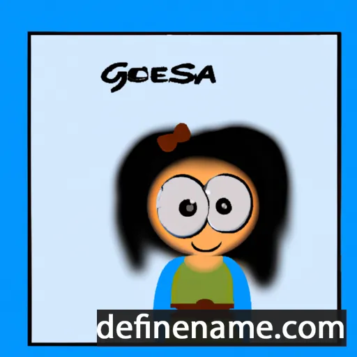 cartoon of the name Gessyka