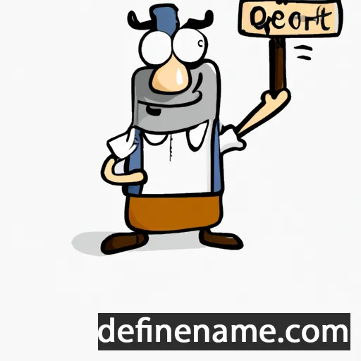 cartoon of the name Getoar