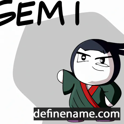 cartoon of the name Getsumei