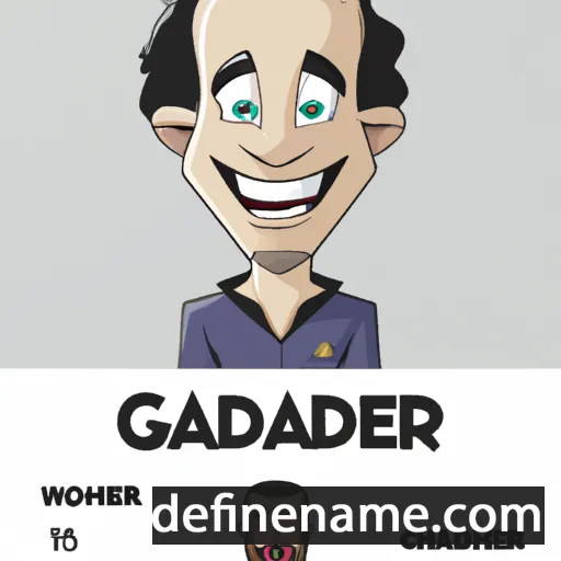 cartoon of the name Ghader