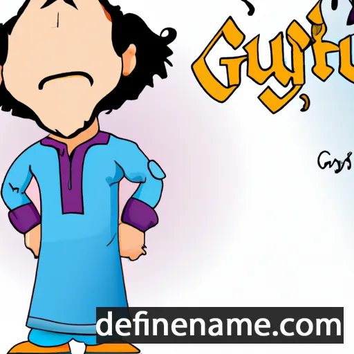 cartoon of the name Ghafur