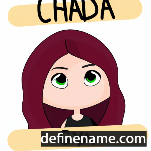 cartoon of the name Ghayda