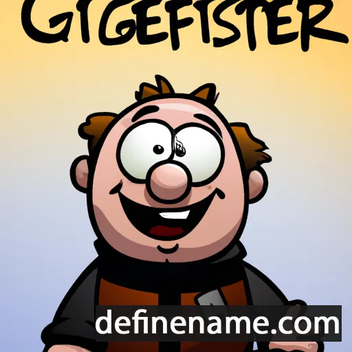 cartoon of the name Ghijsbert