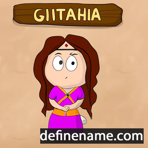 cartoon of the name Ghjuditta