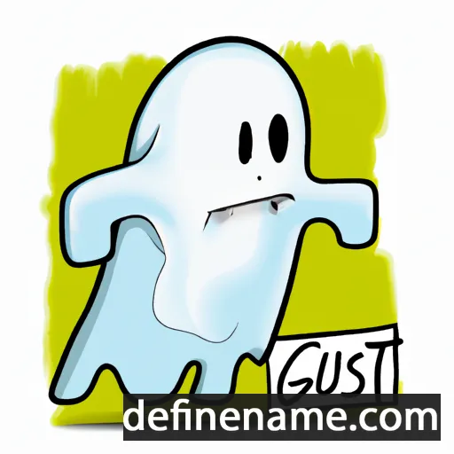 cartoon of the name Ghust