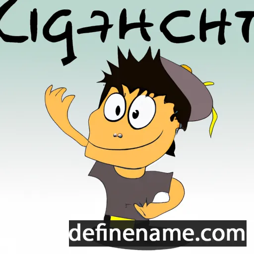 cartoon of the name Giachet