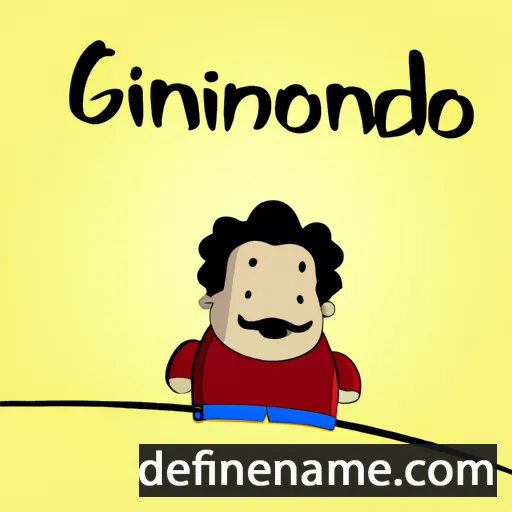 cartoon of the name Giandomenico