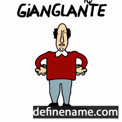 cartoon of the name Giangentile