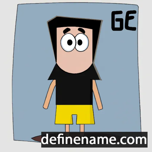 cartoon of the name Giêg