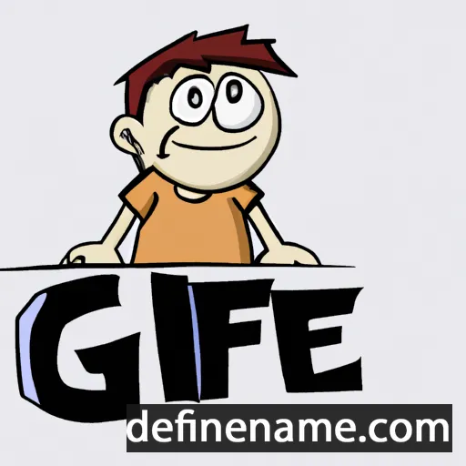 cartoon of the name Gie