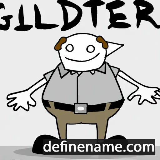 cartoon of the name Gildert