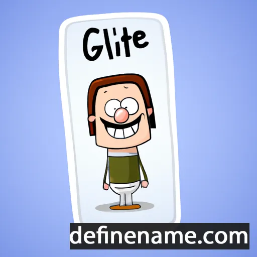 cartoon of the name Gilette