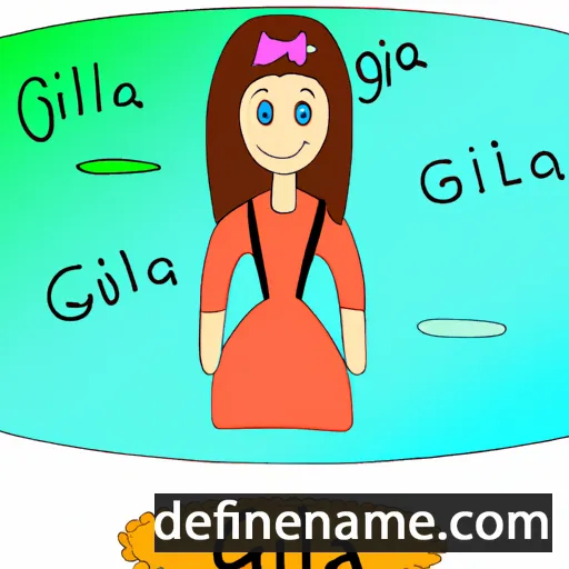 cartoon of the name Giljana