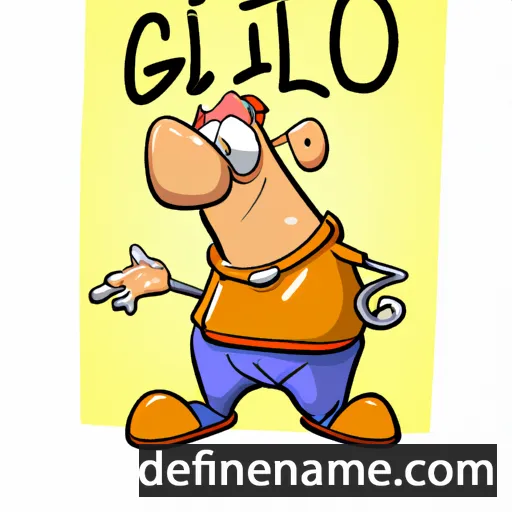 cartoon of the name Gilno