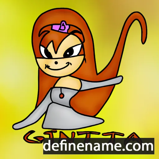 cartoon of the name Ginetta