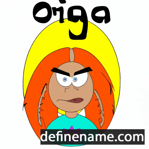 cartoon of the name Ginora