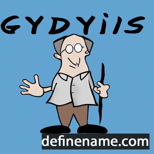 cartoon of the name Gintvydas