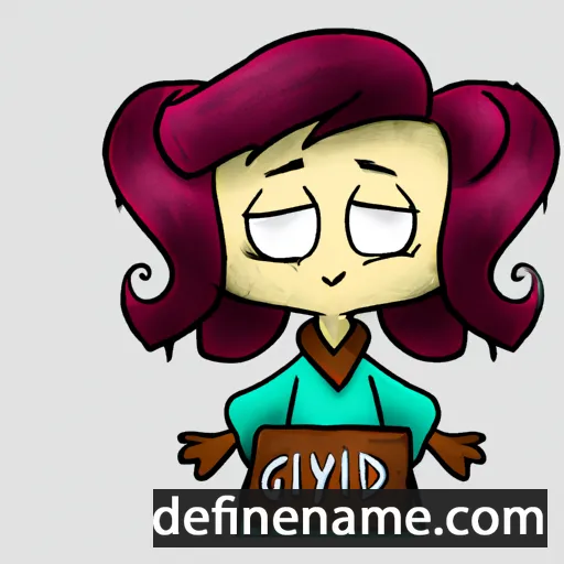 cartoon of the name Ginvydė