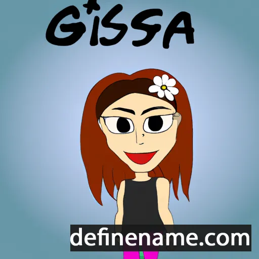 cartoon of the name Giosia