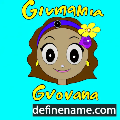 cartoon of the name Giovannah