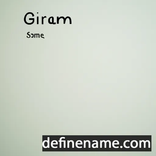 cartoon of the name Gironima