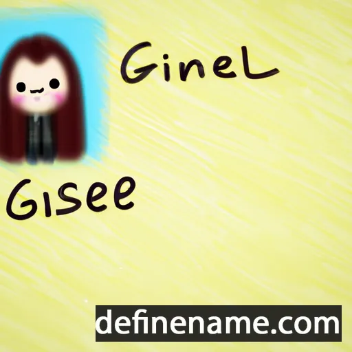 cartoon of the name Gisleine