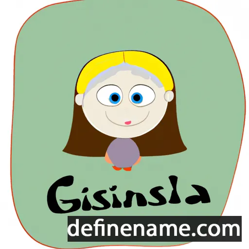 cartoon of the name Gislina