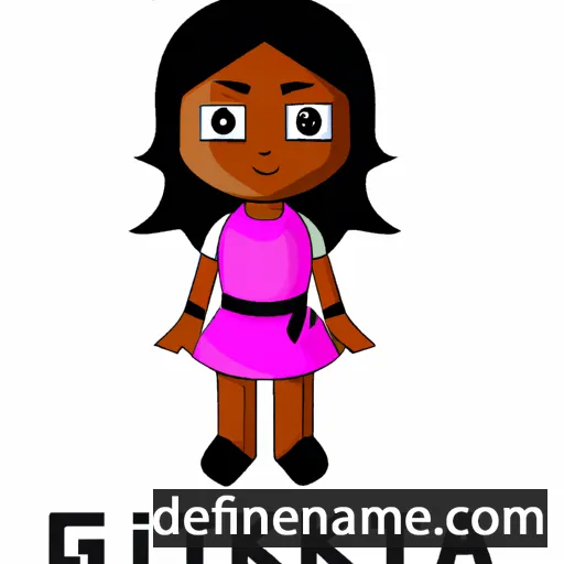 cartoon of the name Githika