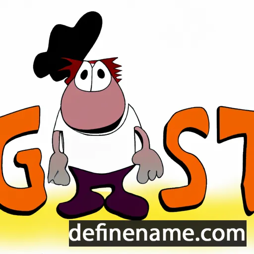 cartoon of the name Gjest